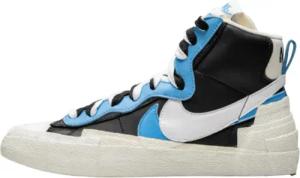 Schuhe  Sacai Blazer High White Black Legend Blue