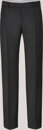 Schurwoll-Baukasten-Hose Sole in Schwarz