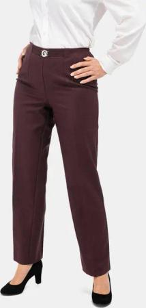 Schurwoll-Schlupfhose - bordeaux / melange - Gr. 235 von Goldner Fashion