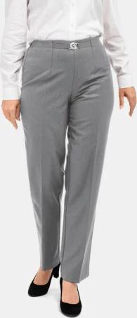 Schurwoll-Schlupfhose - grau / melange - Gr. 27 von Goldner Fashion