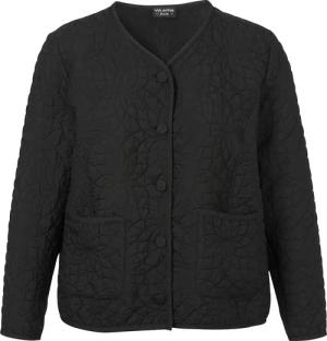 Schwarze Jacke mit Strukturmuster