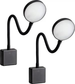 SEBSON LED Steckdosenleuchte 2x LED Steckdosenlampe dimmbar und flexibel - 4W 290lm neutralweiß, LED fest integriert, neutralweiß