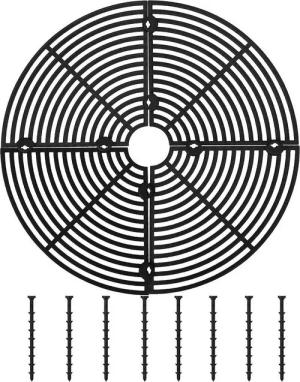 SEEZSSA Blumentopf Blumentopf-Gitter, Pflanzentopf-Bodenschutz, Blumentopf-Bodenschutz, Blumentopf-Abdeckung mit 4 Scheiben und 8 Schrauben18 /30 /52 cm