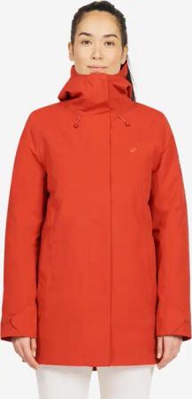 Segeljacke Damen warm lang und wasserdicht 500 rot