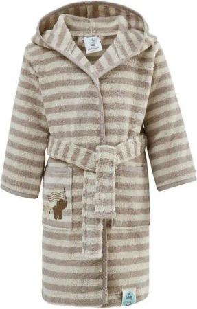 SEI Design Kinderbademantel Babybademantel Bademantel für Junge und Mädchen, Langform, 100% Bio-Baumwolle, Kapuze, Gürtel, inkl. Geschenkverpackung