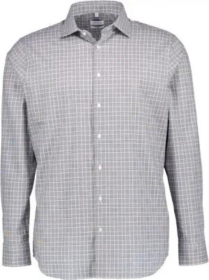 Seidensticker Herren Hemd blau kariert