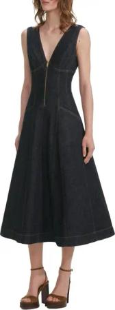 self-portrait - dress jeans blue - Größe UK 12 - blau