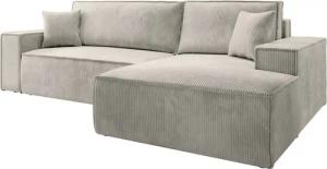 Selsey Ecksofa FARESE NEW, mit Schlaffunktion, Bettkasten und tierfreundlichem Cordbezug, 267 cm