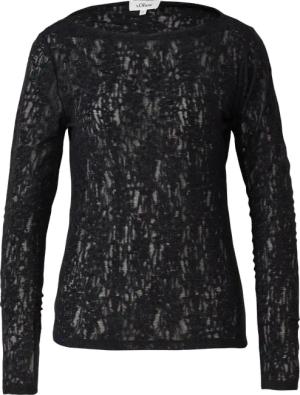 Semitransparentes Langarmshirt aus weicher Jersey-Spitze