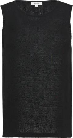 Semitransparentes Stricktop mit Rundhalsausschnitt