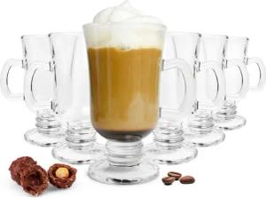 Sendez Latte-Macchiato-Glas 6 Irish Coffee Gläser mit Henkel Kaffeegläser, 6-tlg., Glas