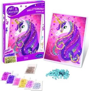 SENTOSPHERE 3920150 Paillettenkunst Einhorn (d)