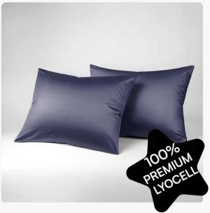 Seralino Kissenbezüge Set aus 100% Lyocell (Tencel) in Gr. 40x80, 80x80, 40x60cm, (2 Stück), besonders weich, schnelltrocknend, atmungsaktiv, aus Eukalyptusfasern