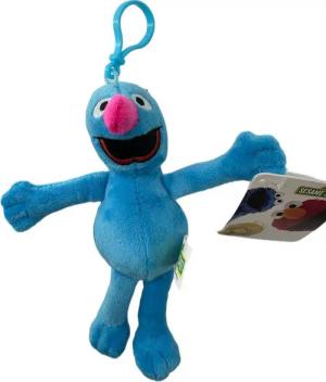 Sesamstrasse Kuscheltier Sesamstrasse Kuscheltier Grobi Kuscheltier blau Plüsch Figur 20 cm (1-St), Super weicher Plüsch Stofftier Kuscheltier für Kinder zum spielen