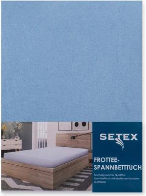 SETEX Spannbettlaken Frottee, Frottee, Gummizug: rundum, (1 Stück), uni, Frottee