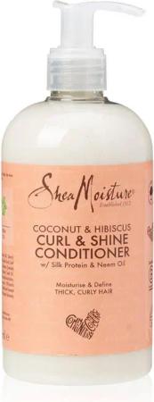 Shea Moisture Haarspülung Curl & Shine Conditioner Coconut & Hibiscus 379ml, für lockiges Haar, 1-tlg., Sulfatfrei, Farbfrei
