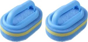 shenky Reinigungsschwamm 2er Set Schwamm mit Griff, Spülschwamm für Küche und Bad, Handgriff