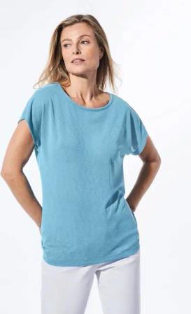 Shirt in Leinenoptik - hellblau - Gr. 21 von Goldner Fashion