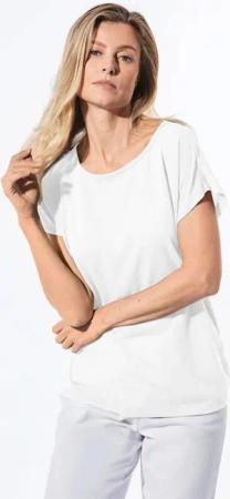 Shirt in Leinenoptik - weiß - Gr. 44 von Goldner Fashion