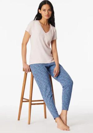 Shirt kurzarm V-Ausschnitt rosé - Mix+Relax 34