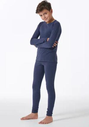 Shirt langarm unisex dunkelblau - Active 128