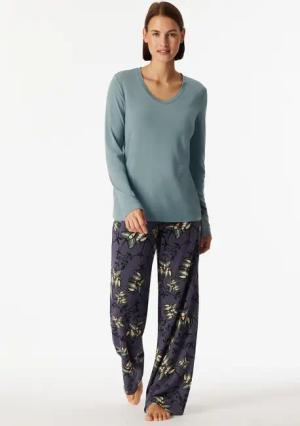 Shirt langarm V-Ausschnitt mineral - Mix+Relax 34