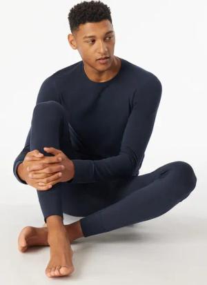 Shirt langarm wärmend nachtblau - Casual Warming 9