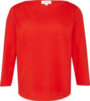 Shirt mit Flammgarnstruktur und 3/4-Ärmeln