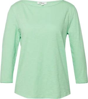 Shirt mit Flammgarnstruktur und 3/4-Ärmeln