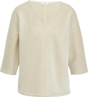 Shirt mit Strukturstreifen und Fledermausärmeln