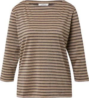 Shirt mit U-Boot-Ausschnitt und Glitzergarn