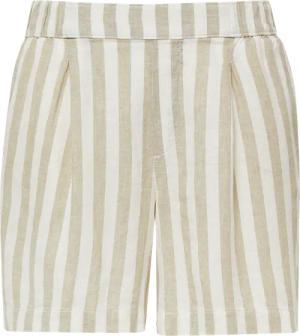 Shorts aus Leinenmix mit Eingrifftaschen