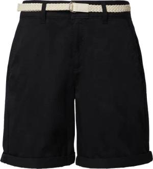 Shorts mit geflochtenem Gürtel und Garment Dye