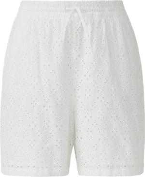 Shorts mit Wide Leg und Lochstickerei
