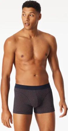 Shorts Organic Cotton gemustert rotbraun - Comfort Fit 4