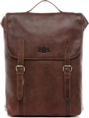 SID & VAIN Rucksack echt Leder Rucksack groß 15 Zoll Laptop Fach braun, Cityrucksack 15,4 Zoll Echtleder, Rucksack Damen Herren Braun-cognac