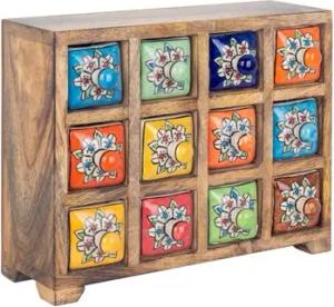 Signes Grimalt  Körbe, Kisten, Regalkörbe Gewürzregal Mit 12 Schubladen