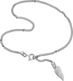 SilberDream Fußkette mit Anhänger SilberDream Fußkette silber für Damen 925, Damen Fußkette Flügel aus 925 Sterling Silber, Farbe: silber