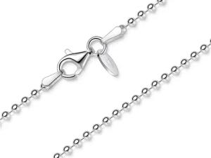 Silberkettenstore Silberkette Kugelkette 2mm - echt 925 Silber, Länge wählbar von 38-120cm