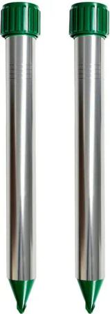 Silva Haus & Garten Ultraschall-Tierabwehr Maulwurf Vertreiber und Wühlmausschreck - Effektive Maulwurfabwehr, Packung 2-tlg.