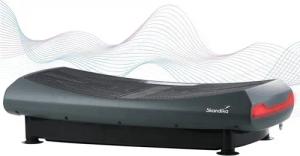 Skandika Vibrationsplatte V2000 4D, bis 35 Hz, Curved Technology, Bluetooth, Trainingsbänder, Oszillierende Vibration, bis 125 kg, 2 leistungsstarke Motoren