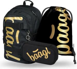 Skate Gold Rucksack-Set 3tlg: Rucksack, Federmäppchen, Turnbeutel
