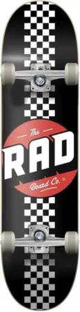 Skateboard 8" Checker Stripe