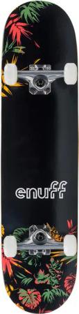 Skateboard Enuff Floral 7.75 "x31.5" Schwarz / Orange