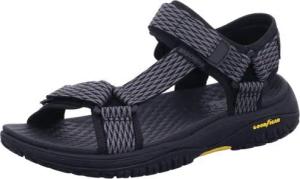 Skechers 204351 BKGY LOMELL - RIP TIDE Schwarz Sandal Gr. 47