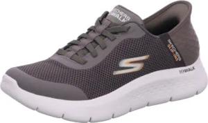 Skechers 216324 BRN GO WALK FLEX - HANDS UP Braun Shoes Gr. 47