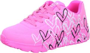 Skechers 314067L HPMT UNO LITE - METALLIC LOVE Rot Shoes Gr. 35