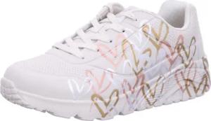 Skechers 314067L NTMT UNO LITE - METALLIC LOVE Weiß Shoes Gr. 32
