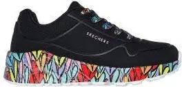 Skechers 314088L BKMT UNO LITE - SUBTLE LOVE Schwarz Shoes Gr. 37