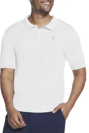 Skechers Apparel Off Duty Polo Shirt Herren T-Shirt M3TO45 100 WHT weiss
